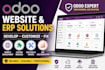 do odoo website design, odoo module development, fix odoo bugs, odoo ecommerce