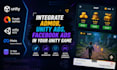 integrate admob, unity ads, facebook ads into your unity game