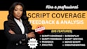 provide script coverage, feedback, and analysis for your pilot