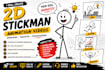 create 2d stickman animation explainer videos