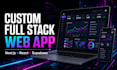 build a costum full stack web app application