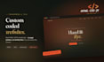 build a custom coded website with HTML, CSS and javascript