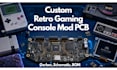 design custom retro game console mod pcb and schematics hdmi ips driver board