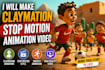 create ai claymation stopmotion animation video