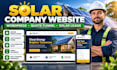 build solar company website in wordpress with quote request funnel