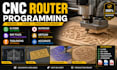 create cnc router files toolpaths and g code using autocad