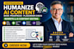 humanize ai content book proofread plagiarism check rewrite ai content editing