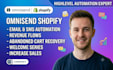 setup omnisend shopify email SMS automation and revenue flows