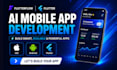 build flutterflow mobile app flutter app android ios fintech ai app developer