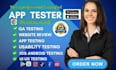 do app testing website testing QA iphone android user testing