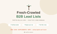 build a fresh crawled, verified b2b lead list with emails