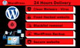 wordpress malware removal, fix hacked wordpress, remove blacklist, remove virus