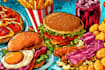 make a food pop art illustration