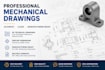 create accurate 2d mechanical drawings