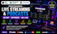 obs, streamlabs, or streamyard for professional live streaming and podcasts