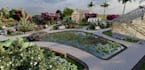 develop garden landscape,courtyard design, botanical garden render,lush backyard