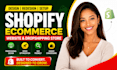 design shopify ecommerce website, redesign dropshipping online store, setup SEO