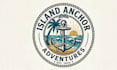 create a tropical ocean and beach nautical logo