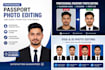 create professional passport size photos for visa and id