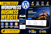 build wordpress business website design redesign and website development