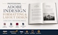 do adobe indesign formatting, manuscript layout, editorial, whitepaper design
