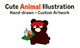 draw a cute custom animal illustration