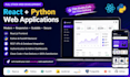 develop react and python full stack applications