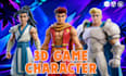 create 3d game character modeling, game assets and animation