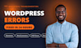 fix wordpress errors, bugs and issues
