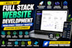 do full stack website development in mern, nodejs, react js, custom development