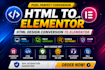 convert HTML to elementor wordpress website