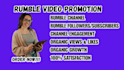 rumble video promotion, rumble channel