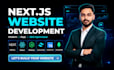 build modern nextjs full stack website with react   and SEO