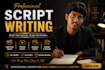 write a professional screenplay