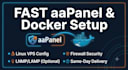 install aapanel, docker and configure linux vps server