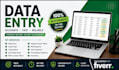 do accurate data entry, excel data entry, copy paste, web research, and p