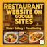 create professional restaurant website on google sites
