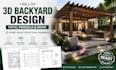 do 3d backyard design, patio, pergola and provide structural permit drawing
