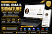 design clickable HTML email signature
