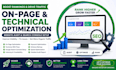 optimize your website, fix technical issues and indexing