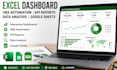 build excel dashboard vba automation kpi reports, data analysis and google sheet