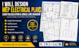 electrical engineering design panel schedule and lighting layout