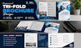 design modern professional tri fold brochure