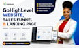 design gohighlevel website, sales funnel, CRM and automation