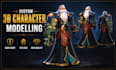 design 3d character design, 3d model, character modelling, cartoon character