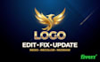 design, redesign, edit, and modify your website logo