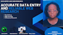 do  data entry and web searches