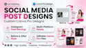 design eye catching social media posts with canva  pro