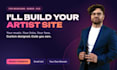 build a custom artist website for your music