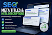 write SEO meta titles and meta descriptions that rank